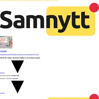 Samhällsnytt, www.samnytt.se startsida 2021