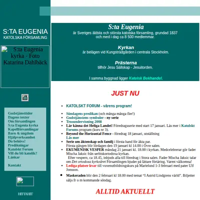 S:ta Eugenia Kyrkoblad startsida 2008