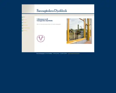 www.sannegardensdjurklinik.se startsida 2010