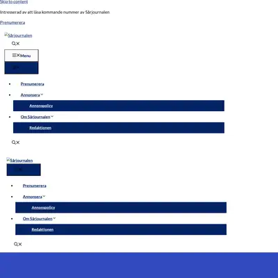 Sårjournalen startsida 2022