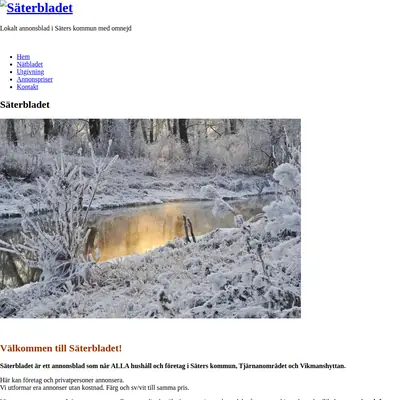 Säterbladet startsida 2016