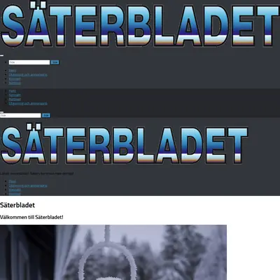 Säterbladet startsida 2022