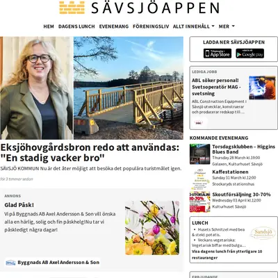 SävsjöAppen startsida 2024