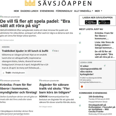 SävsjöAppen startsida 2025