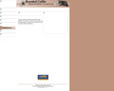 sbc-beardedcollie.com startsida 2003