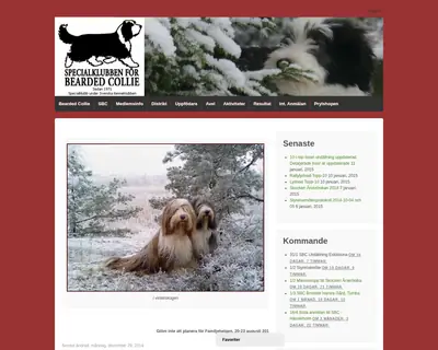 sbc-beardedcollie.com startsida 2015