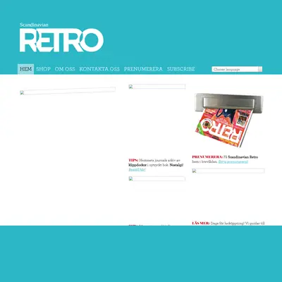 scandinavianretro.com startsida 2018