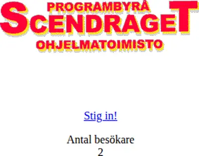 Scendraget startsida 2002