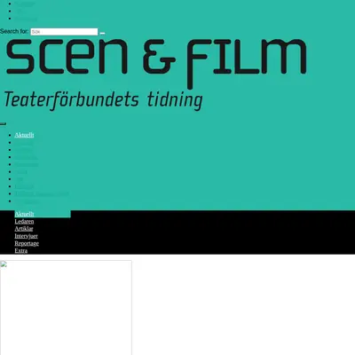 AKT - Scen & Films tidning startsida 2021
