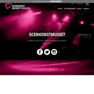 www.scenkonstmuseet.se startsida 2016