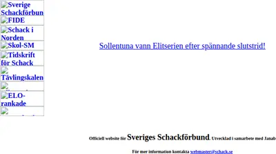 www.schack.se startsida 1999