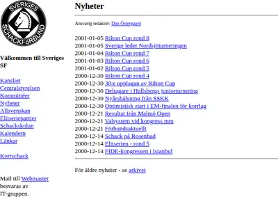 www.schack.se startsida 2001
