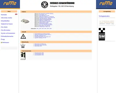 www.schack.se startsida 2005