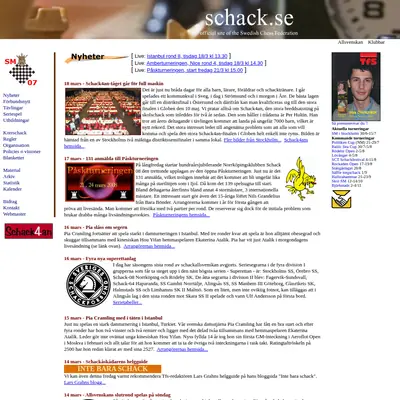 www.schack.se startsida 2008