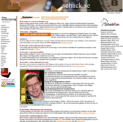 www.schack.se startsida 2010