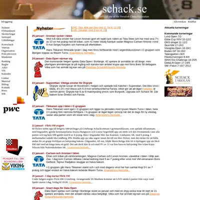www.schack.se startsida 2012