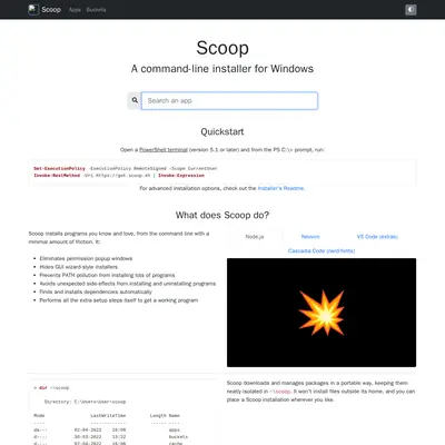 Scoop startsida 2025