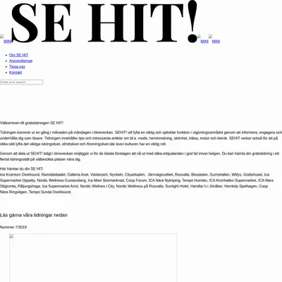 Se hit! startsida 2019