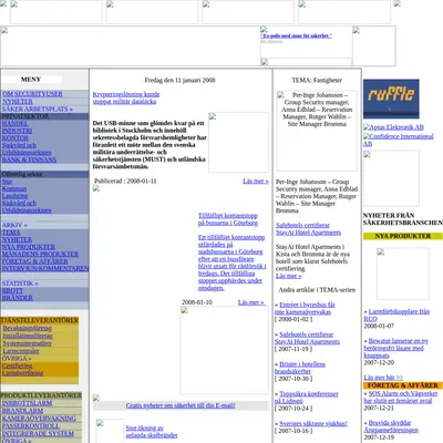SecurityUser startsida 2008