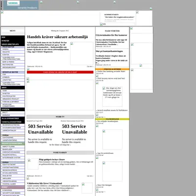 SecurityUser startsida 2012