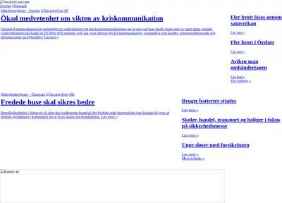 SecurityUser startsida 2013