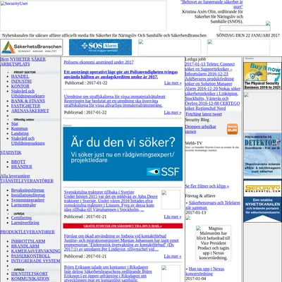 SecurityUser startsida 2017