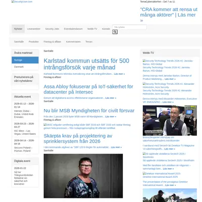 SecurityUser startsida 2026