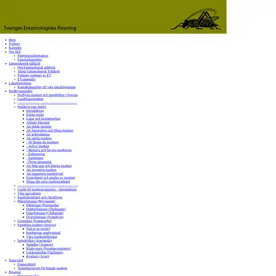 Entomologisk Tidskrift startsida 2014