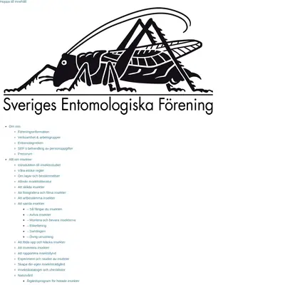 Entomologisk Tidskrift startsida 2025