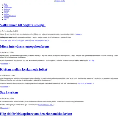 www.seglorasmedja.se startsida 2009