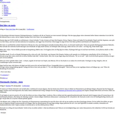www.seglorasmedja.se startsida 2011