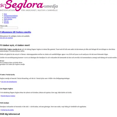 www.seglorasmedja.se startsida 2021