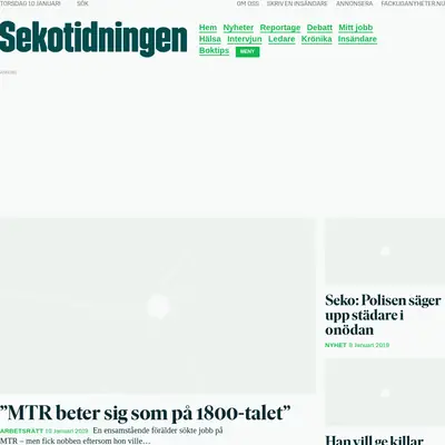 www.sekotidningen.se startsida 2019