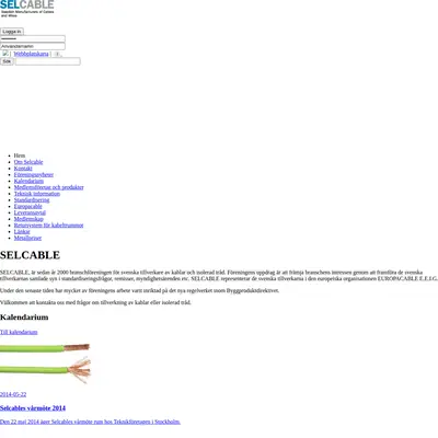 www.selcable.se startsida 2014