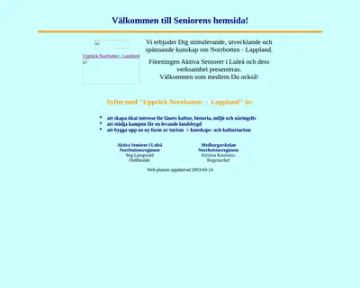 Senioren startsida 2003