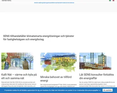 SENS startsida 2019