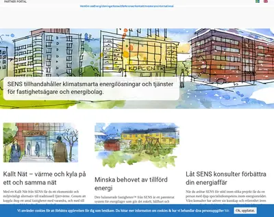 SENS startsida 2021