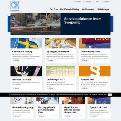 www.servicesektionen.se startsida 2017