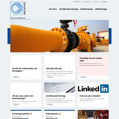 www.servicesektionen.se startsida 2021