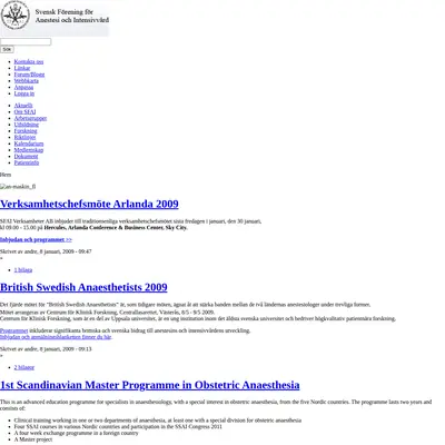 SFAI-tidningen startsida 2009