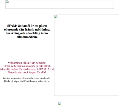 AllmänMedicin (Tidskrift för Svensk förening för allmänmedicin) startsida 2003