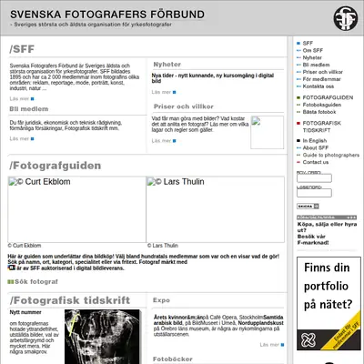 Fotografisk Tidskrift startsida 2004