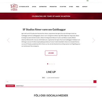 sfstudios.se startsida 2020