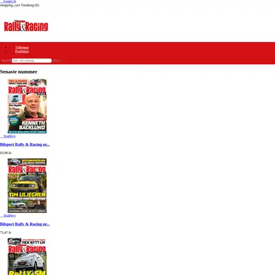 Bilsport Rally & Racing startsida 2025