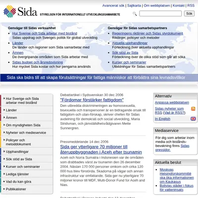 SiDa:n startsida 2007
