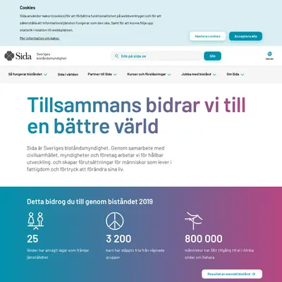 SiDa:n startsida 2020