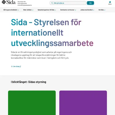 SiDa:n startsida 2025