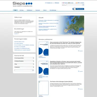 Sieps startsida 2014