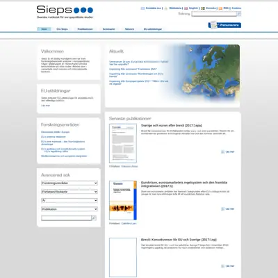 Sieps startsida 2017