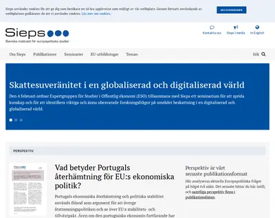 Sieps startsida 2020